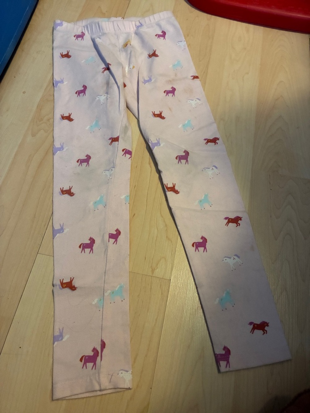 Cat & Jack Pink Horse Print Knit Leggings